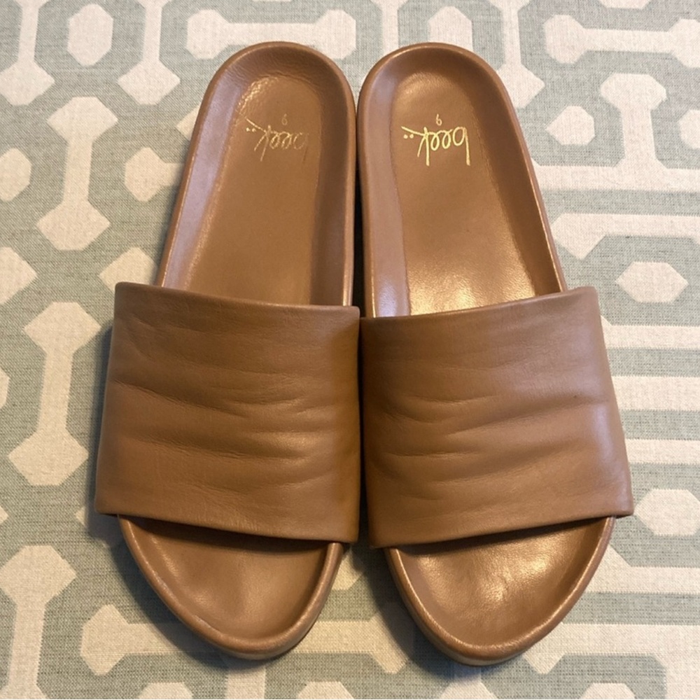 Beek Tan Pelican Platform Sandal